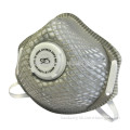 CE respirator mask with mesh, FFP2 dust mask with valve & active carbon